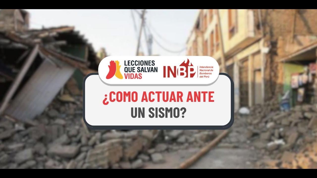 como actuar ante un sismo
