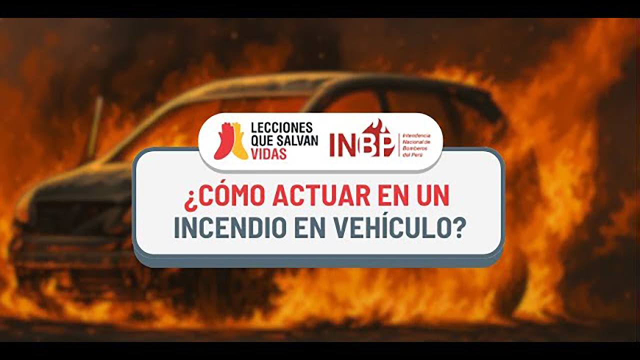 como actuar en un incendio en vehiculo