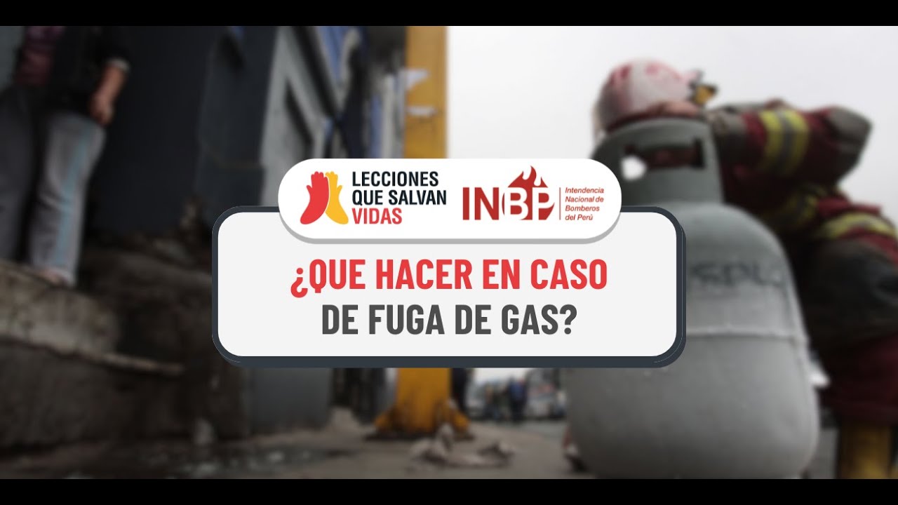 que hacer en caso de una fuga de gas